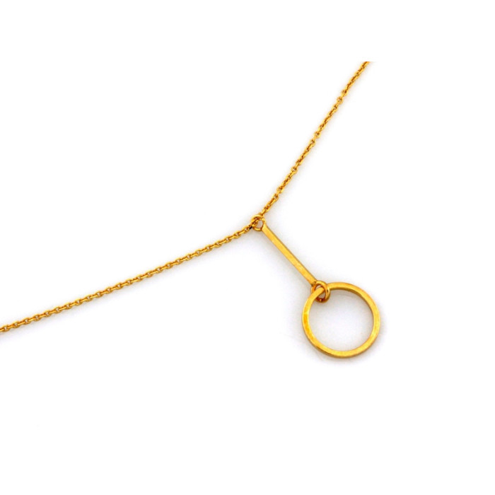 Naszyjnik pozłacany srebrny 925 z modnym wisiorem na prezent