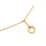 Naszyjnik pozłacany srebrny 925 z modnym wisiorem na prezent