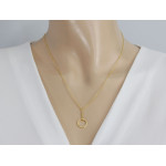 Naszyjnik pozłacany srebrny 925 z modnym wisiorem na prezent