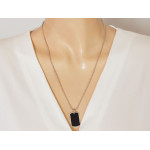 Naszyjnik srebrny nieśmiertelnik 925 z kulkowym łańcuszkiem na prezent