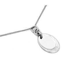 Naszyjnik srebrny 925 z blaszką na łańcuszku na prezent