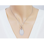 Naszyjnik srebrny 925 z blaszką na łańcuszku na prezent