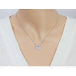 Naszyjnik srebrny 925 z blaszką zawieszką z możliwością graweru