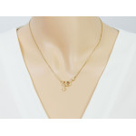 Naszyjnik pozłacany srebrny 925 z symbolem płci na łańcuszku na prezent