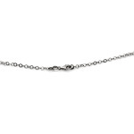 Srebrny naszyjnik 925 krawatka z wiszącymi ażurowymi kółkami na prezent