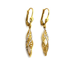 złote kolczyki wiszące