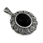 srebrny komplet ze stalą