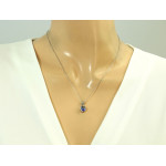 srebrny komplet ze stalą