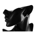 zestaw biżuterii srebrny ze stalą