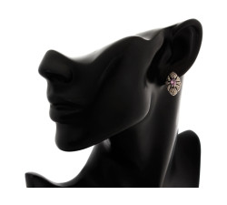 zestaw biżuterii srebrny ze stalą