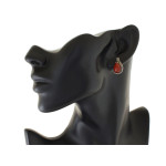 zestaw biżuterii srebrny ze stalą