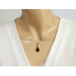 srebrny komplet ze stalą