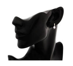 srebrny zestaw 925 ze stalą