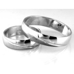 Obrączka srebrna klasyczna 925 z subtelnym wzorem