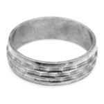 srebrny pierścionek bez zdobienia