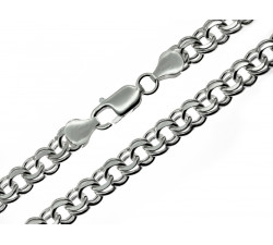 Łańcuch srebrny gruby męski