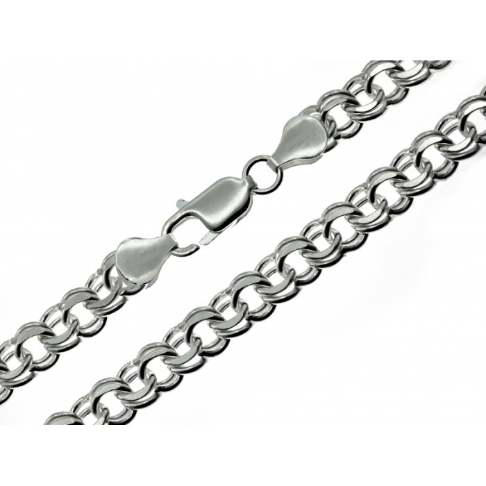 Łańcuch srebrny gruby męski