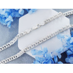 Łańcuch srebrny gruby męski