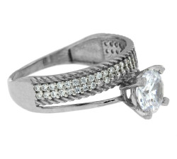 pierścionek srebrny bez zdobienia