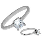 pierścionek srebrny bez kamieni 925