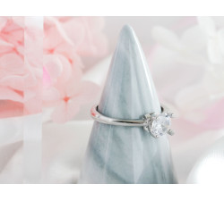 pierścionek srebrny gładki