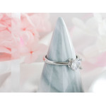 pierścionek srebrny gładki