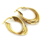 Złote kolczyki  wiszące