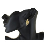 Złote kolczyki  na elegancko