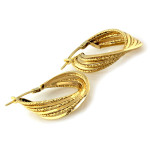 Złote kolczyki  bigiel angielski