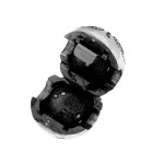 Srebrny charms kulka na bransoletkę listki gałązka z cyrkoniami 