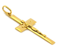 złoty krzyż na Chrzest