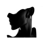 srebrne kolczyki na biglu francuskim