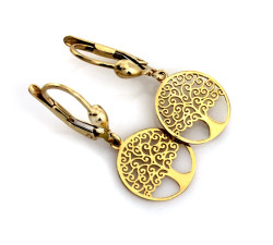 złote kolczyki angielskie zapięcie