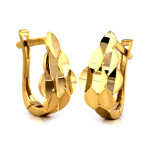 złote kolczyki gładkie