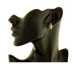 kolczyki złote bez cyrkonii