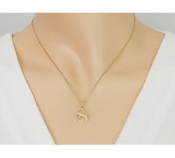 Złota zawieszka zodiak Baran