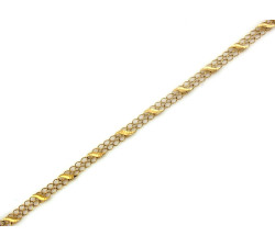 Złota bransoletka diamentowana 375 5mm dla kobiety