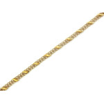 Złota bransoletka diamentowana 375 5mm dla kobiety