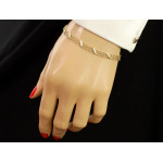 Złota bransoletka diamentowana 375 5mm dla kobiety