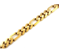 Bransoletka ze złota 585 gruby splot figaro