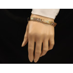 Bransoletka ze złota 585 elementowa z białym złotem