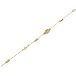 Złota bransoletka 19 cm na prezent