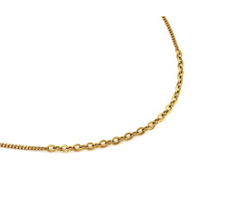 Złoty naszyjnik 585 pancerka z dużymi ogniwami w stylu ankier 14kt