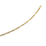 Naszyjnik złoty 375 na czasie o łańcuszkowym splocie na prezent