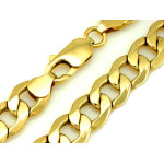 Łańcuch złoty 585 dla eleganckiego mężczyzny splot pancerka szerokość 9.5mm