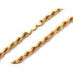 Złoty łańcuch 585 elegancki gruby popularny splot na czasie korda 10.7mm na prezent