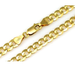 Łańcuch złoty 375 męski splot pancerka pokaźny masywny złoty szerokość 6.6mm