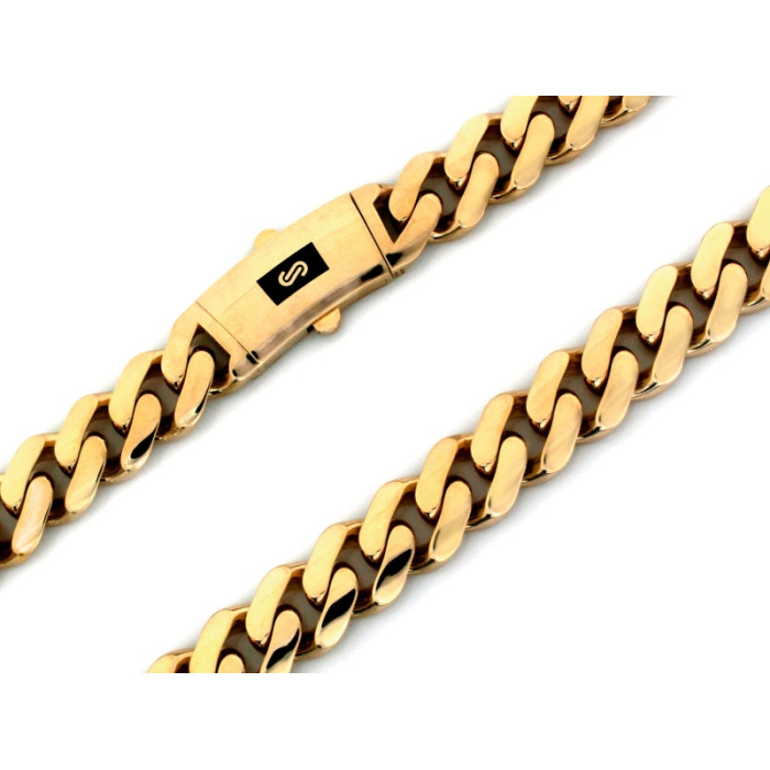 Gruba złota męska bransoleta 585 szeroka gładka pancerka 14kt