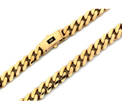 Gruba złota męska bransoleta 585 szeroka gładka pancerka 14kt