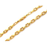 Złoty łańcuch ankier 585 duże dmuchane ogniwa wzór wyjątkowy męski